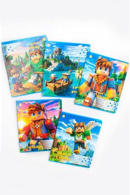 Зошит 12 аркушів, клітинка, Тетрада